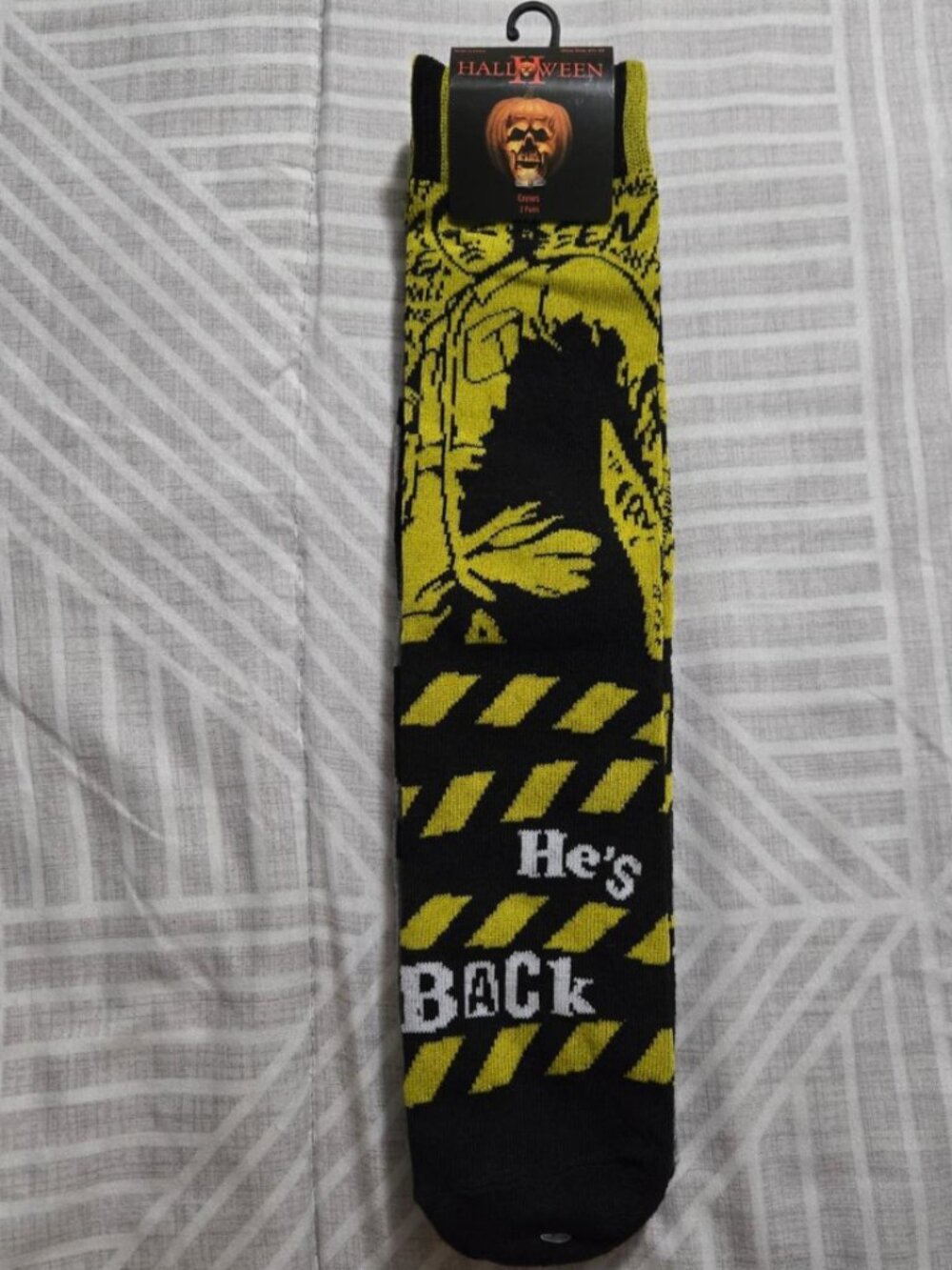 NWT Halloween II Michael Myers 2-Pack Crew Socks Universal Studios